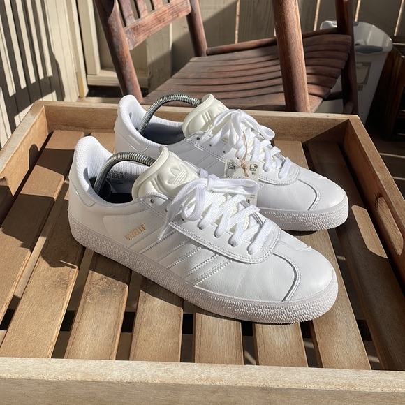 adidas Other - Adidas Gazelle ADV White Leather Mens 10